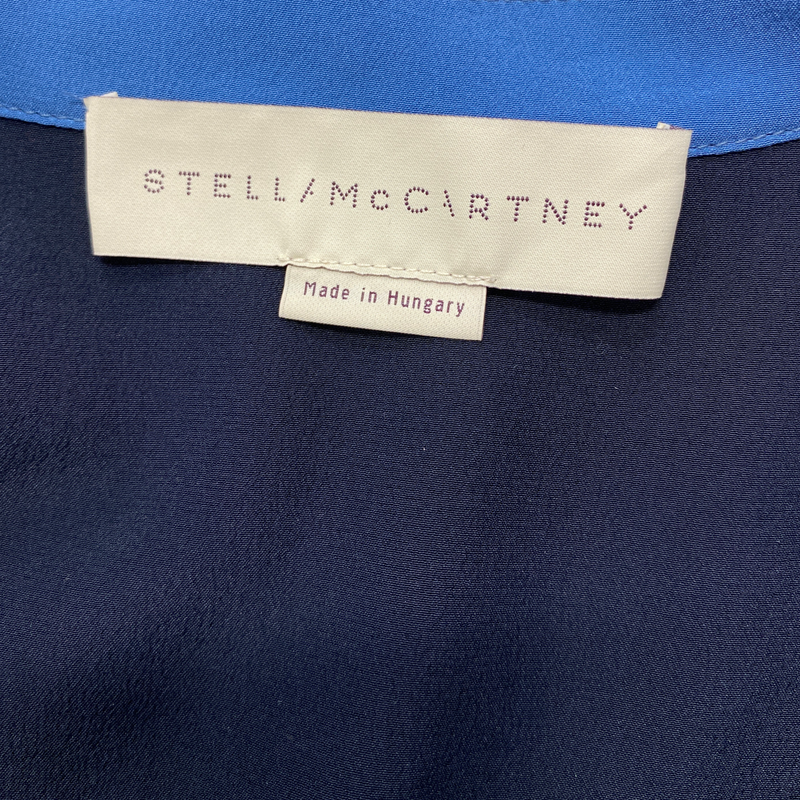 STELLA MCCARTNEY navy silk blouse