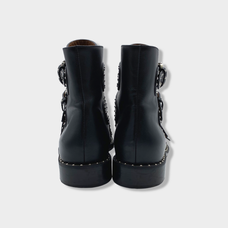 GIVENCHY black ankle boots with studs