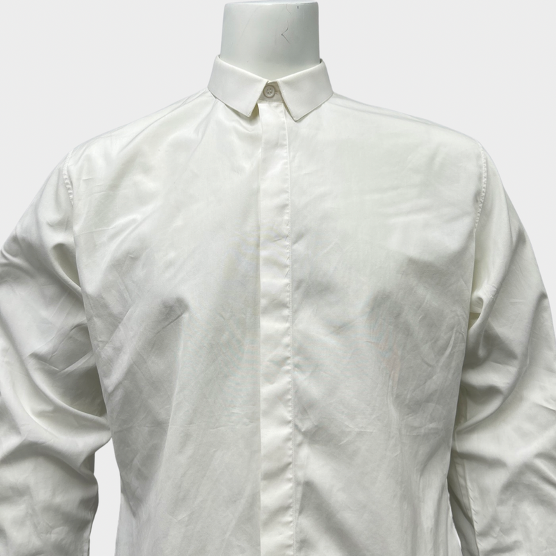 Dior Homme men's ecru cotton shirt