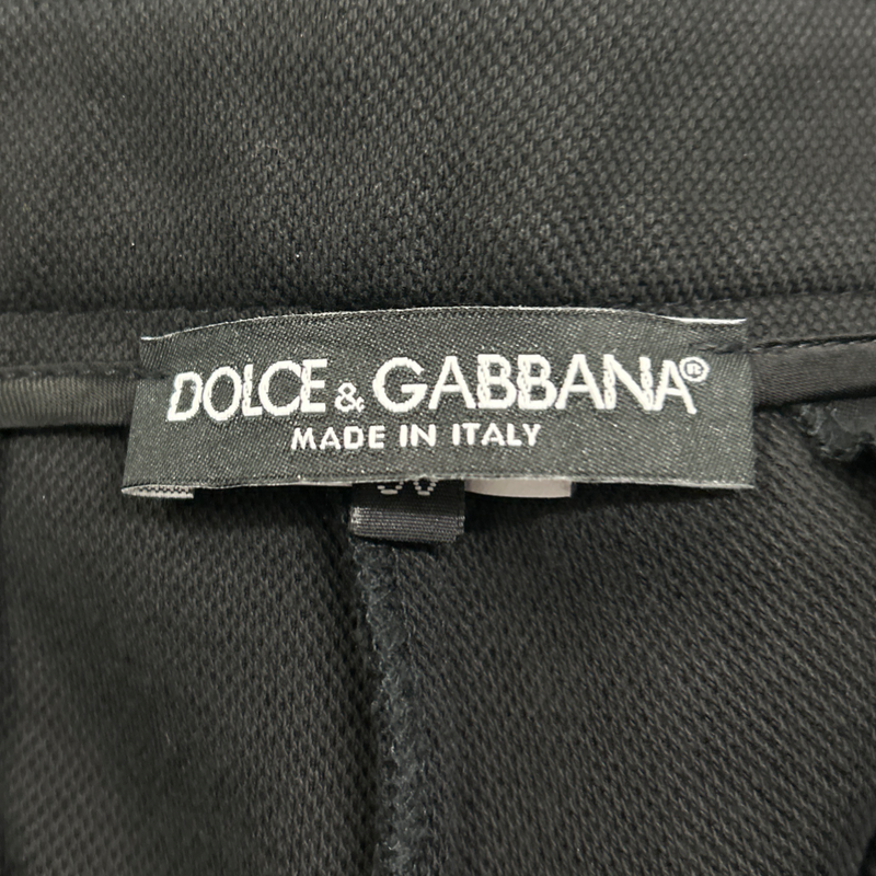 Dolce&Gabbana men's black cotton trousers