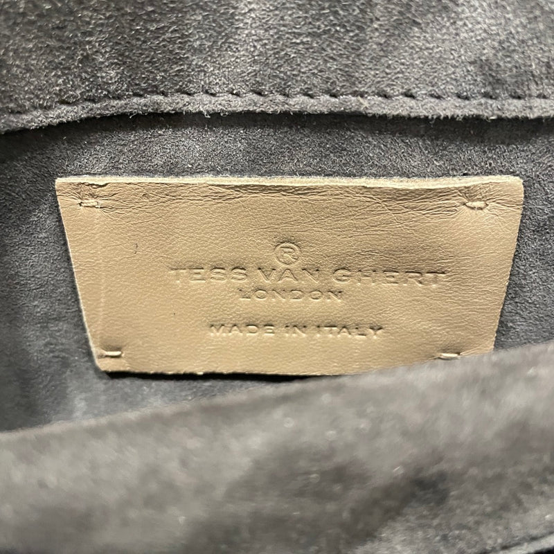 TESS VAN GHERT grey exotic leather bag