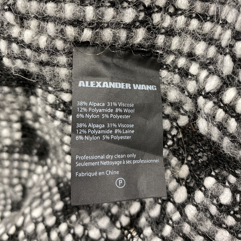 ALEXANDER WANG grey alpaca wool jumper