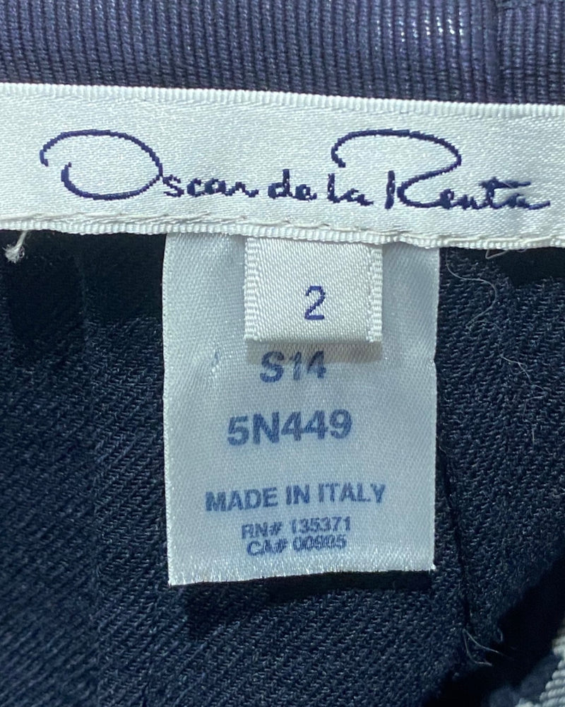 OSCAR DE LA RENTA checked pencil-shaped skirt