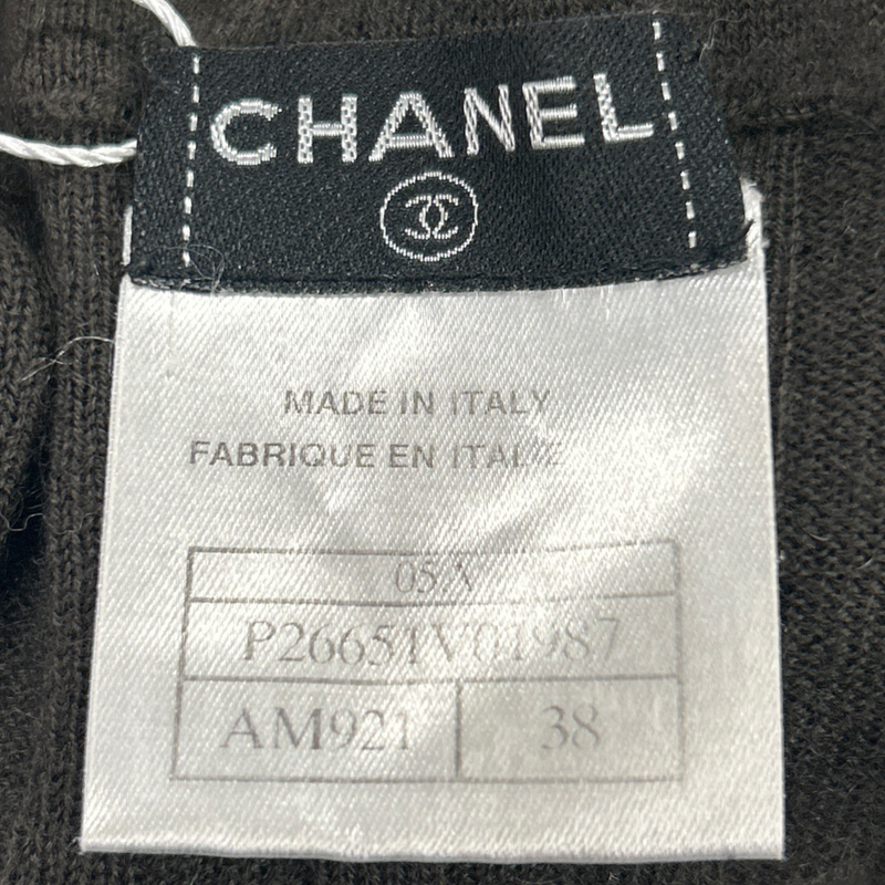 CHANEL brown cashmere jumper