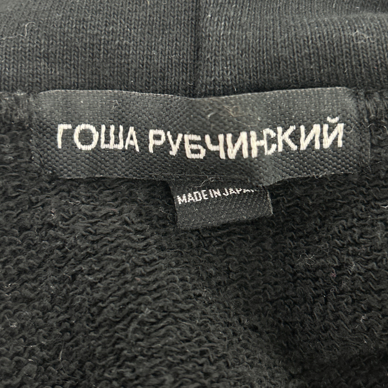 GOSHA RUBCHINSKY women's black cotton hoodie