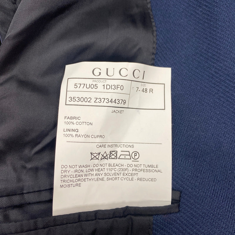 GUCCI navy cotton jacket | Size IT48