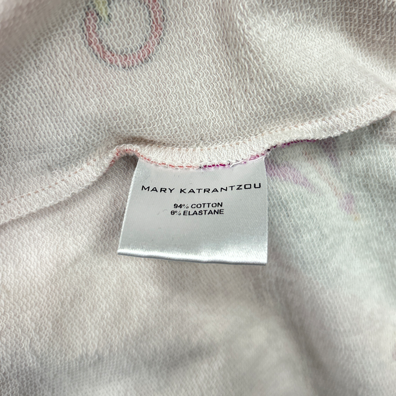 MARY KATRANTZOU pink cotton sweatshirt