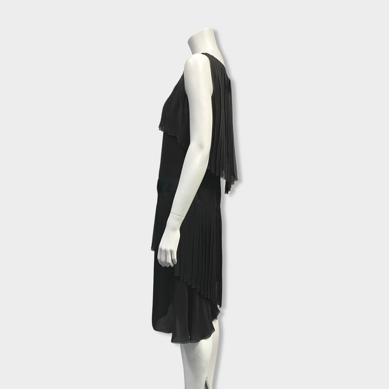 second-hand CHANEL black silk dress