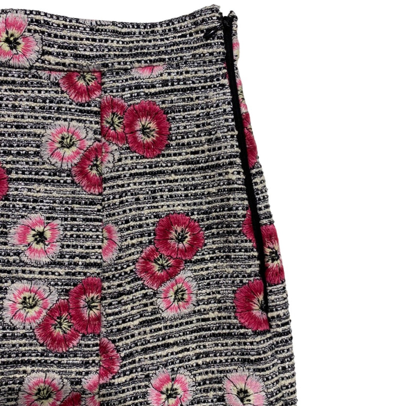 GIAMBATTISTA VALLI floral embroidered mid-length skirt | Size IT40