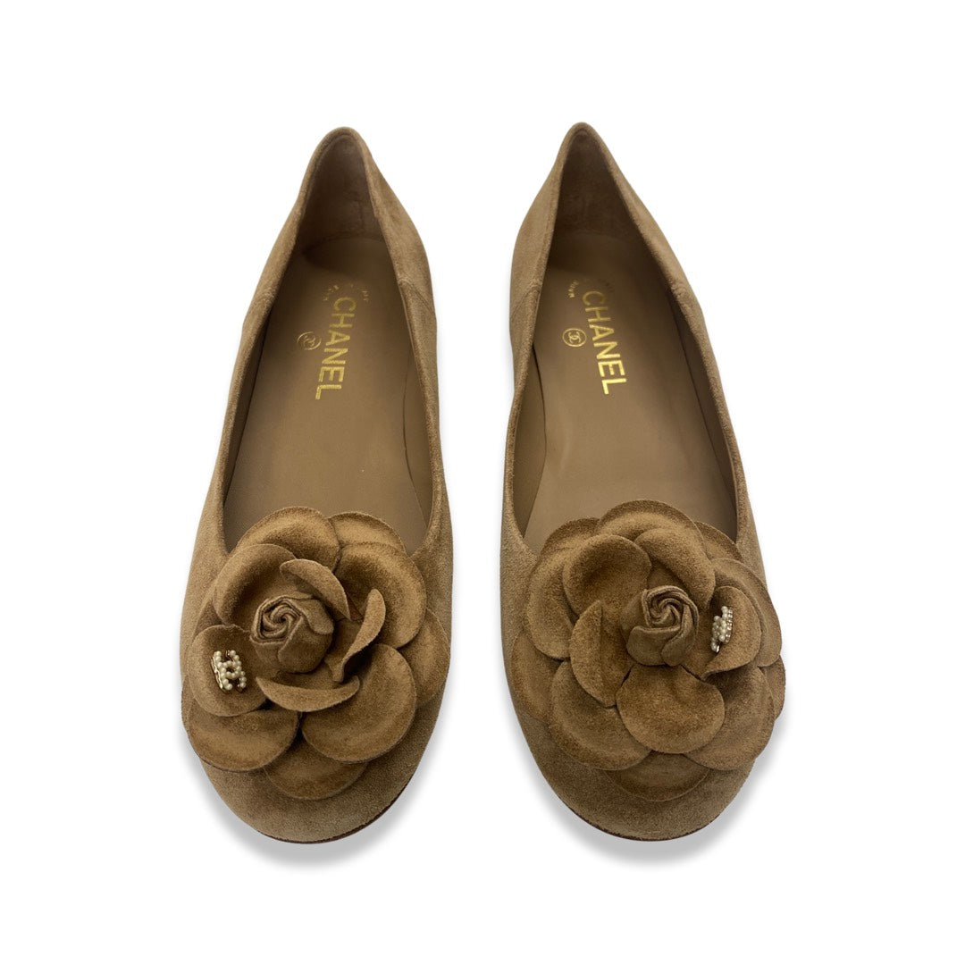 Chanel Size 36.5 Camellia Ballet Flats – Turnabout Luxury Resale
