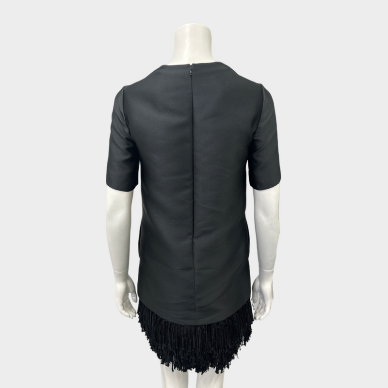 Stella McCartney black polyester and silk dress