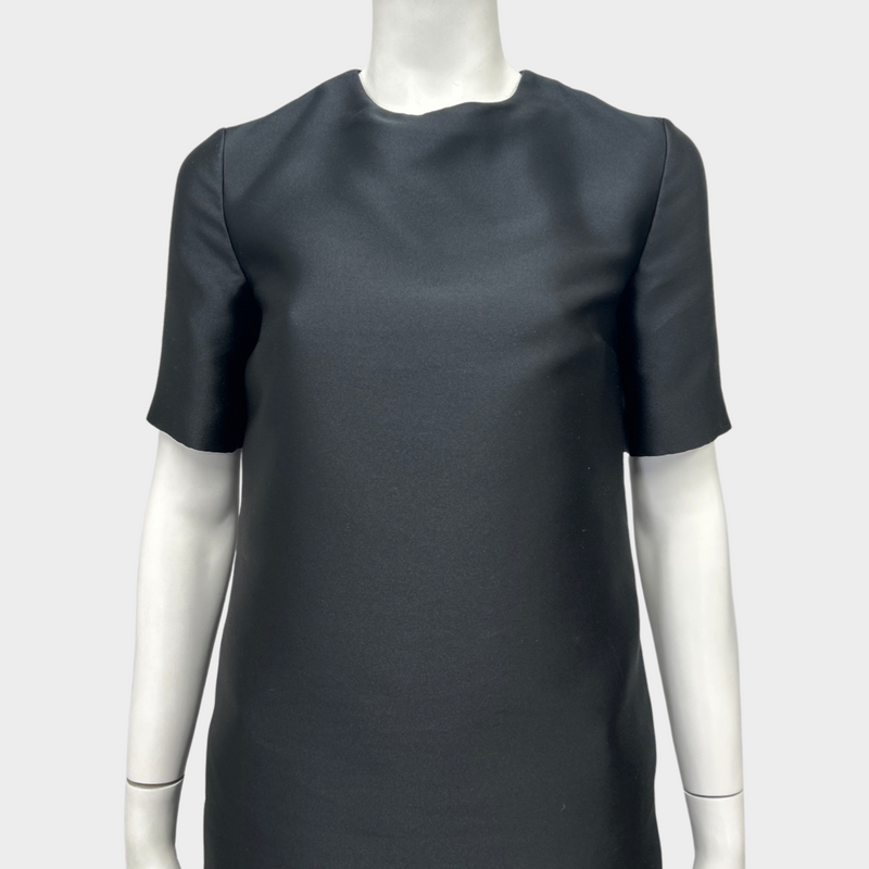 Stella McCartney black polyester and silk dress