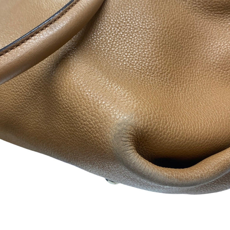 SALVATORE FERRAGAMO light brown leather handbag