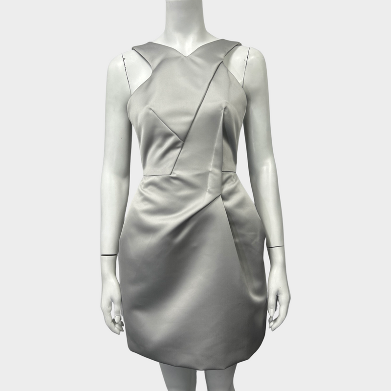 Roland Mouret grey polyester and silk dress
