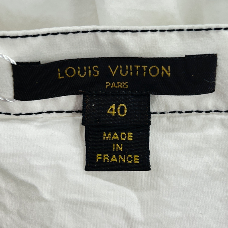 Louis Vuitton white cotton skirt