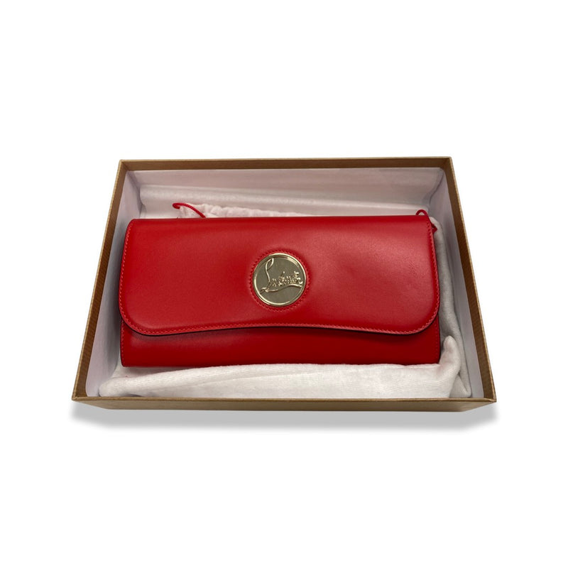 CHRISTIAN LOUBOUTIN red leather wallet