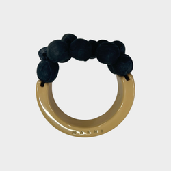 Marni women's beige and black plastic bracelet