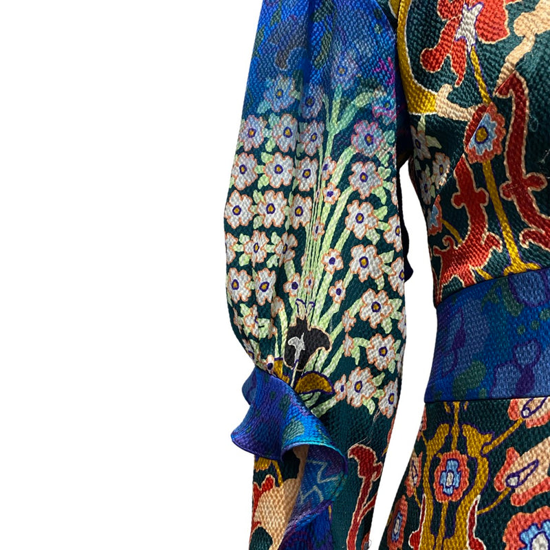 PETER PILOTTO multicolour floral print maxi dress with a bow