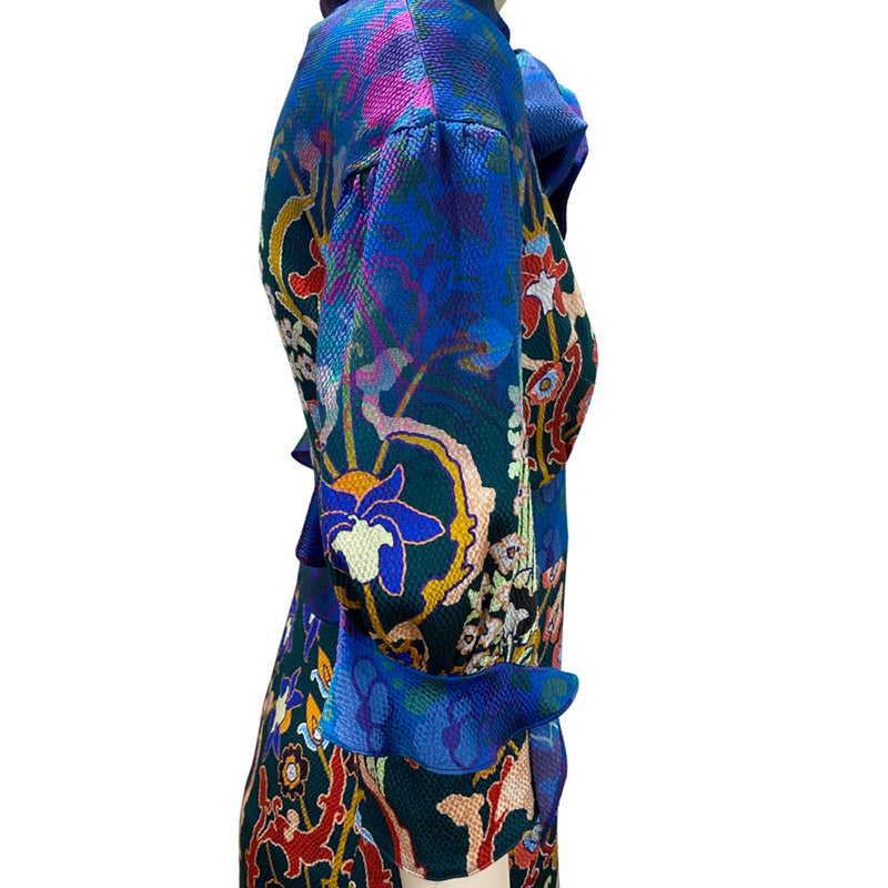 PETER PILOTTO multicolour floral print maxi dress with a bow