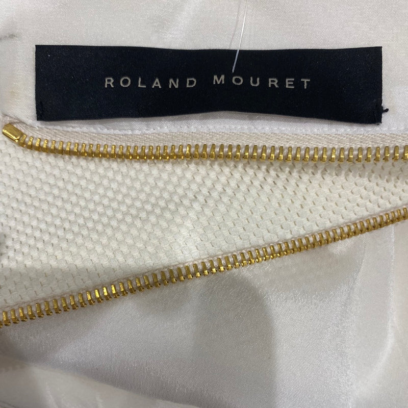 ROLAND MOURET ecru cotton dress