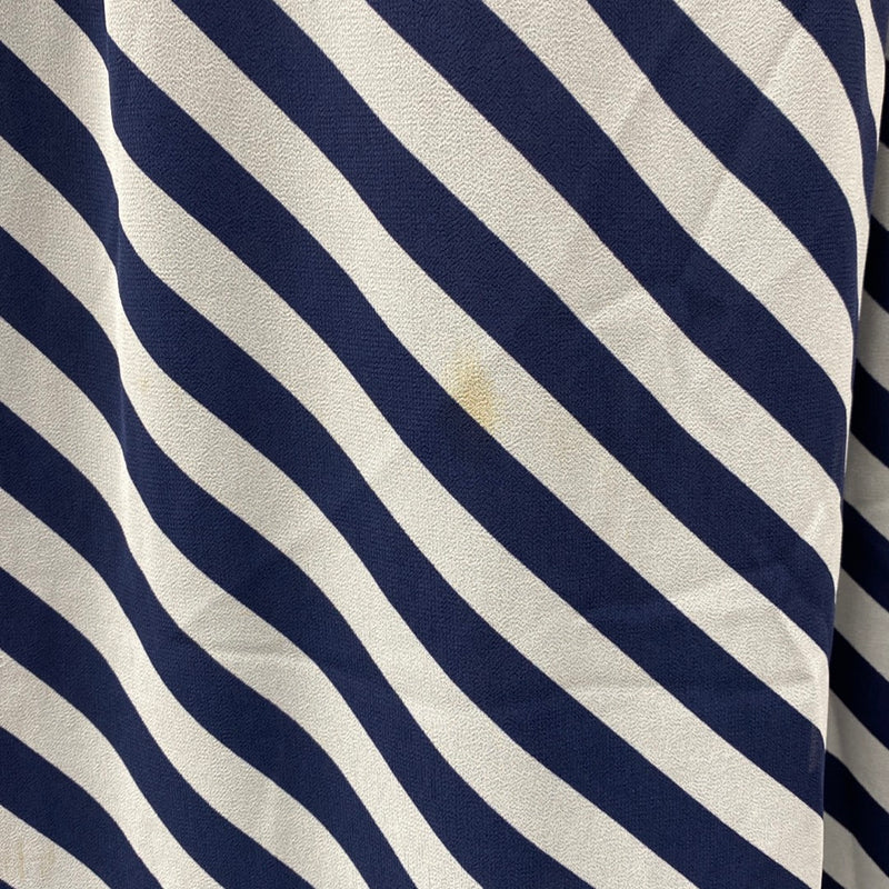 MICHAEL KORS navy and white striped dress