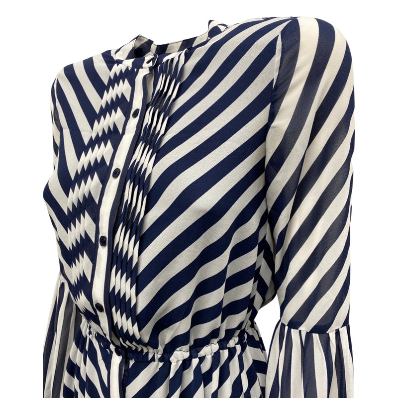 second-hand MICHAEL KORS navy and white striped dress | Size XS