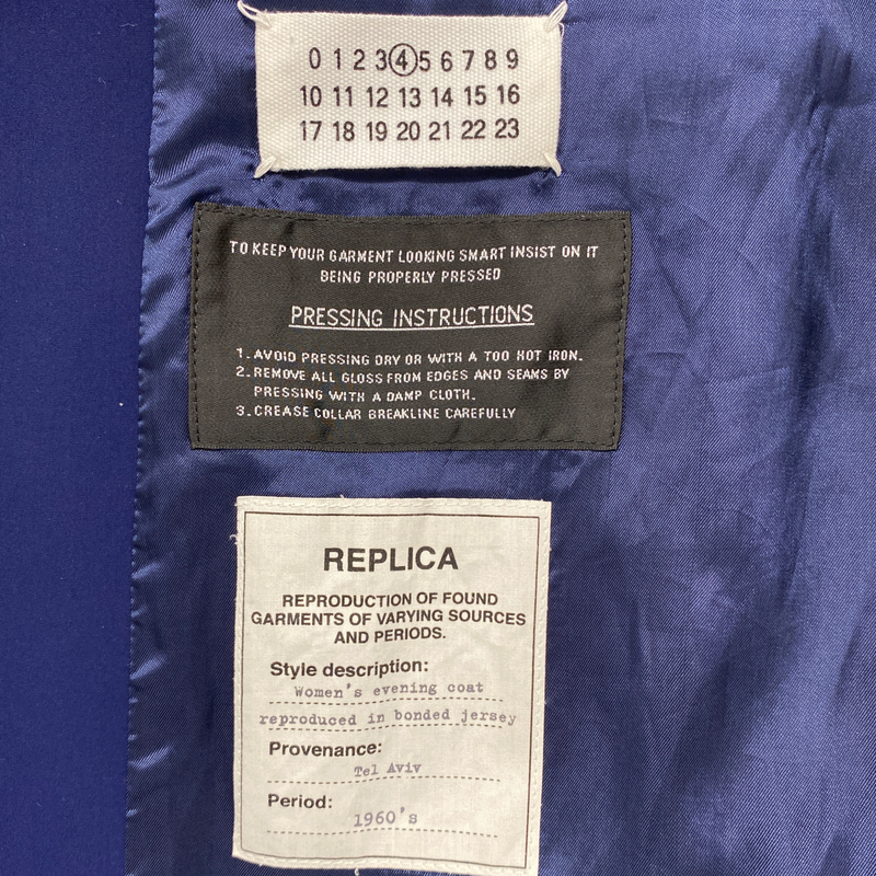 MAISON MARGIELA navy coat