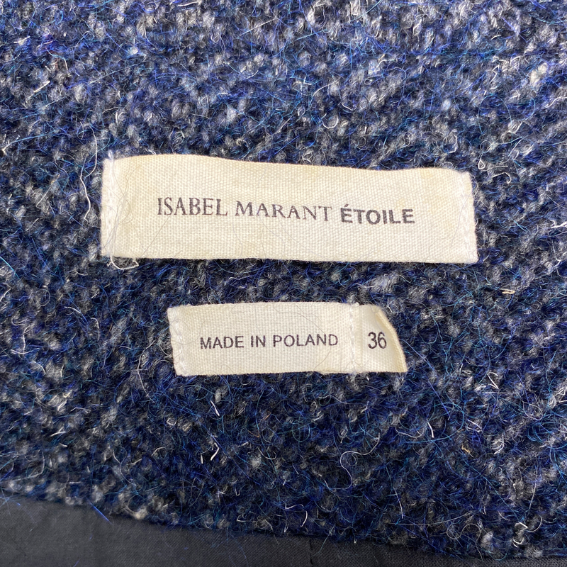 ISABEL MARANT ÉTOILE navy wool coat