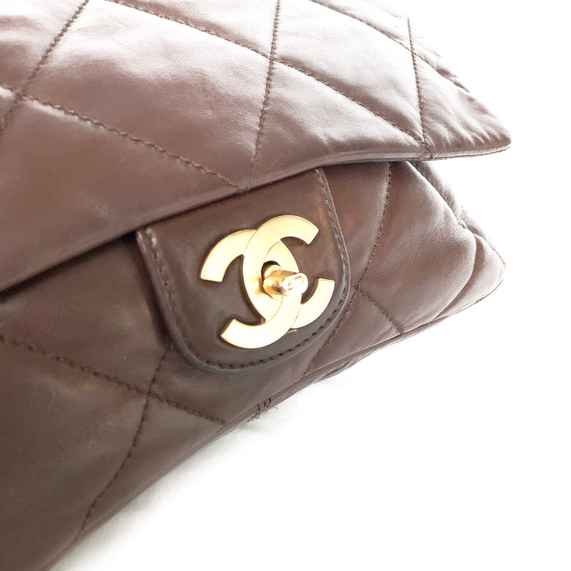 Chanel brown quilted 2.55 handbag