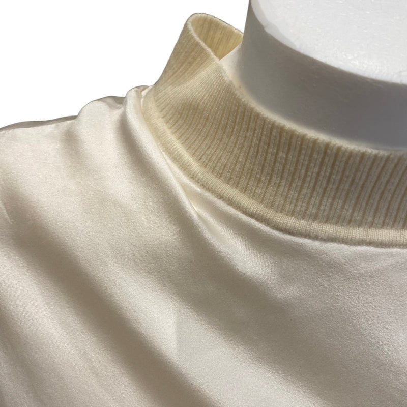 Joseph ecru layered silk woolen top