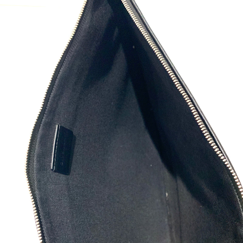 Givenchy black logo leather pouch