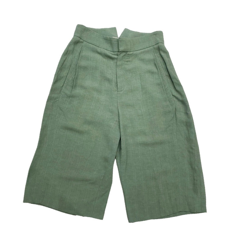 pre-owned CHLOÉ pistachio-green viscose shorts | Size FR36