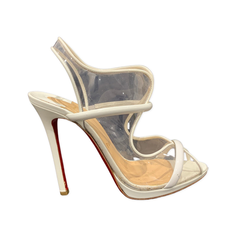Christian Louboutin White Heels second hand sale