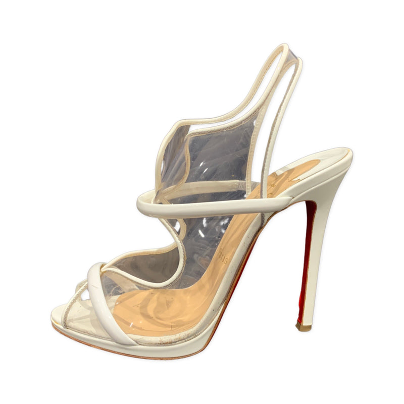 Christian Louboutin White Heels second hand sale