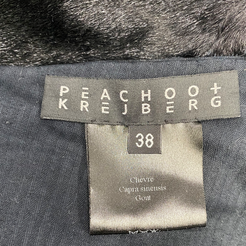 PEACHOO + KREJBERG black goat fur jacket