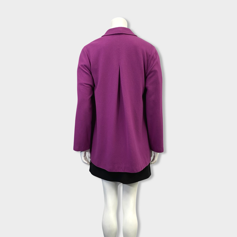 ETRO purple cashmere coat