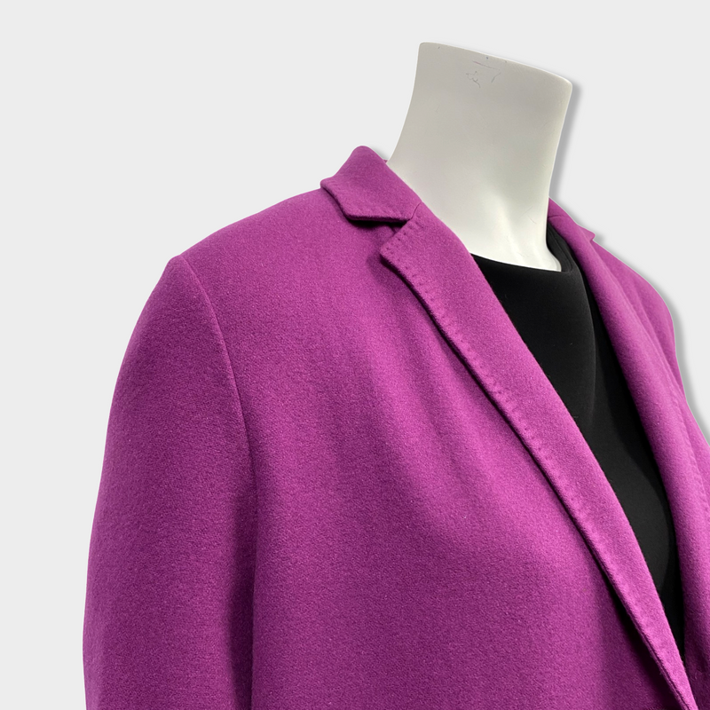 pre-owned ETRO purple cashmere coat