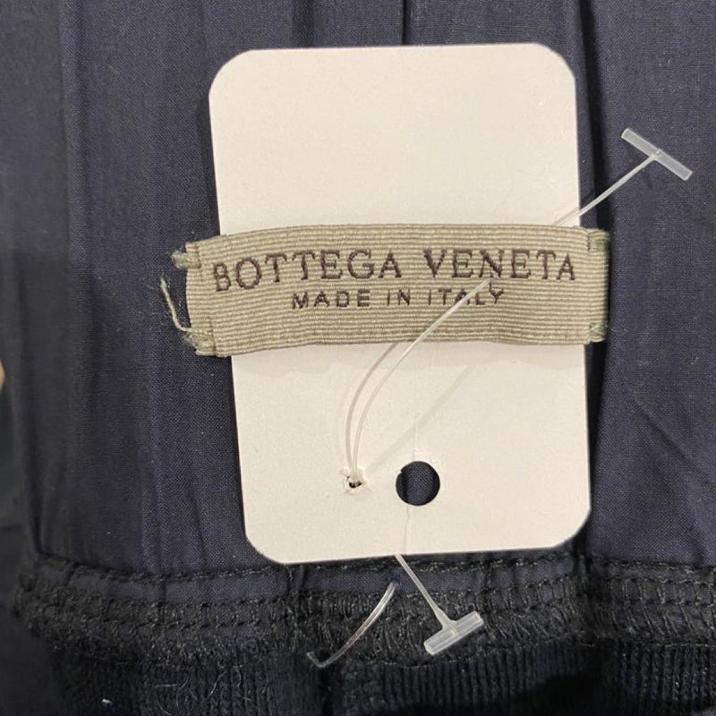 BOTTEGA VENETA navy cotton trousers on elastic band