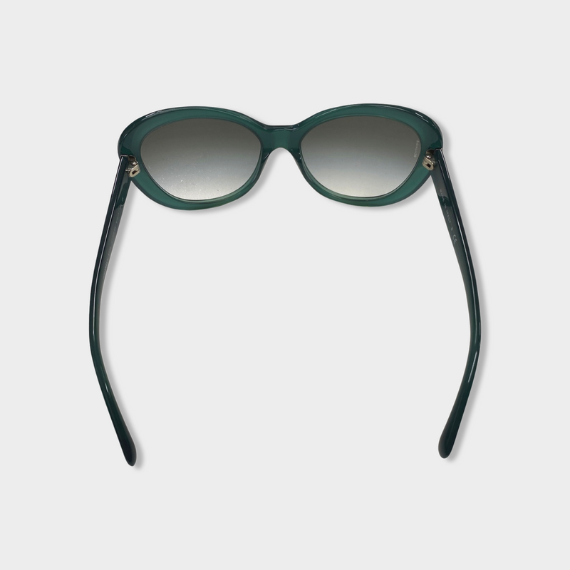 CHANEL green acetate sunglasses