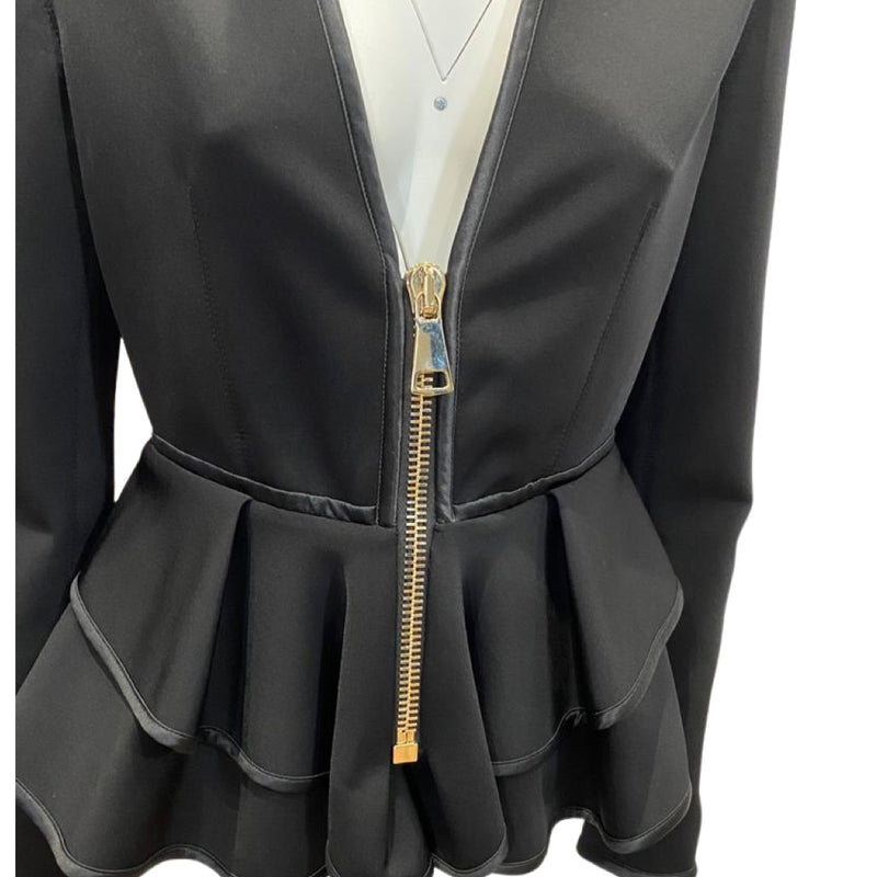 GIVENCHY black jacket with stylized gold zips
