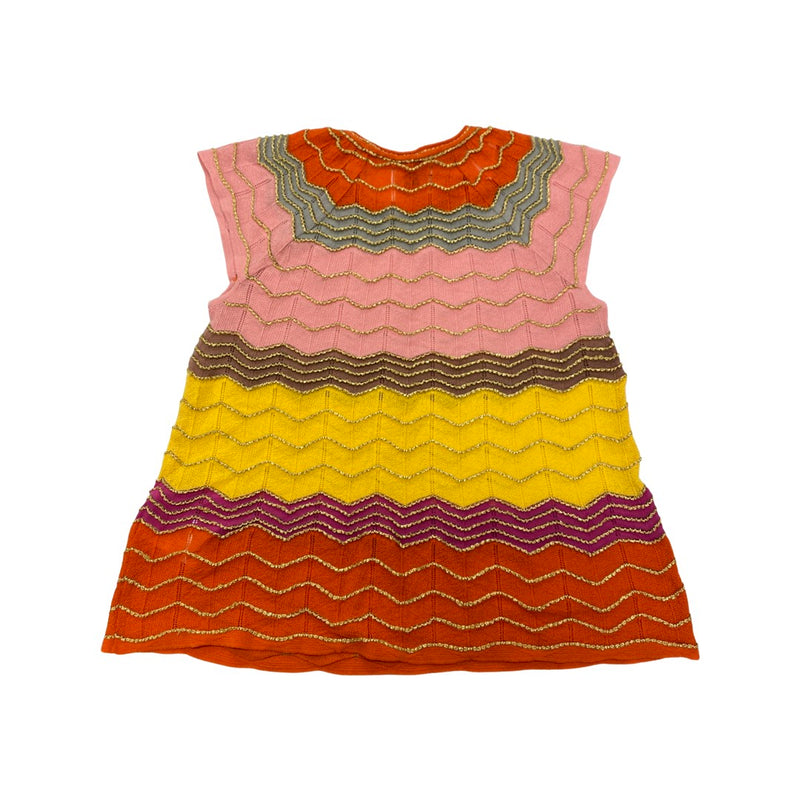 second-hand M MISSONI multicolour crochet cotton top | Size IT42