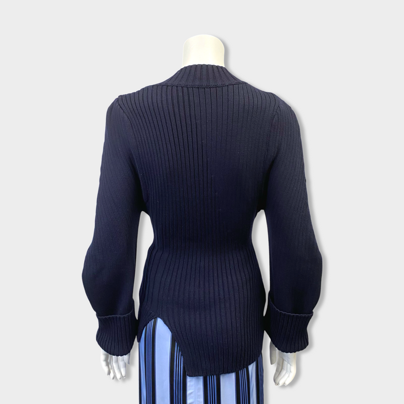 JACQUEMUS navy wool jumper