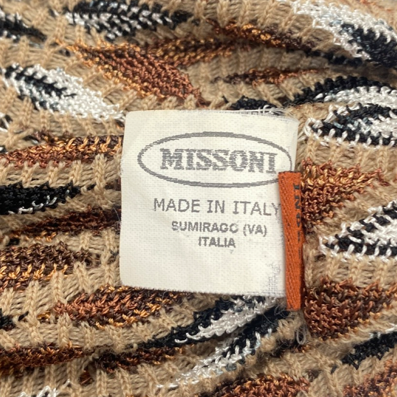 MISSONI brown knitted headband