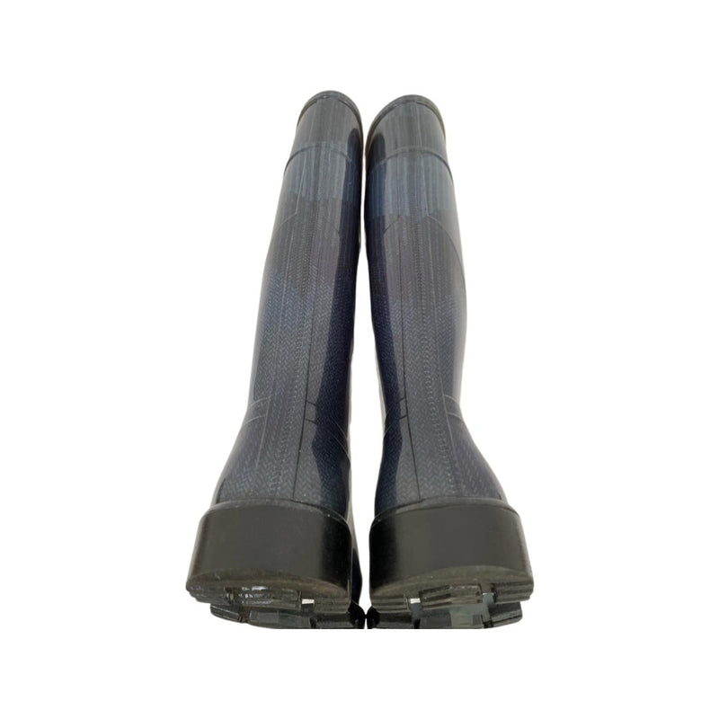 Burberry navy wellington boots