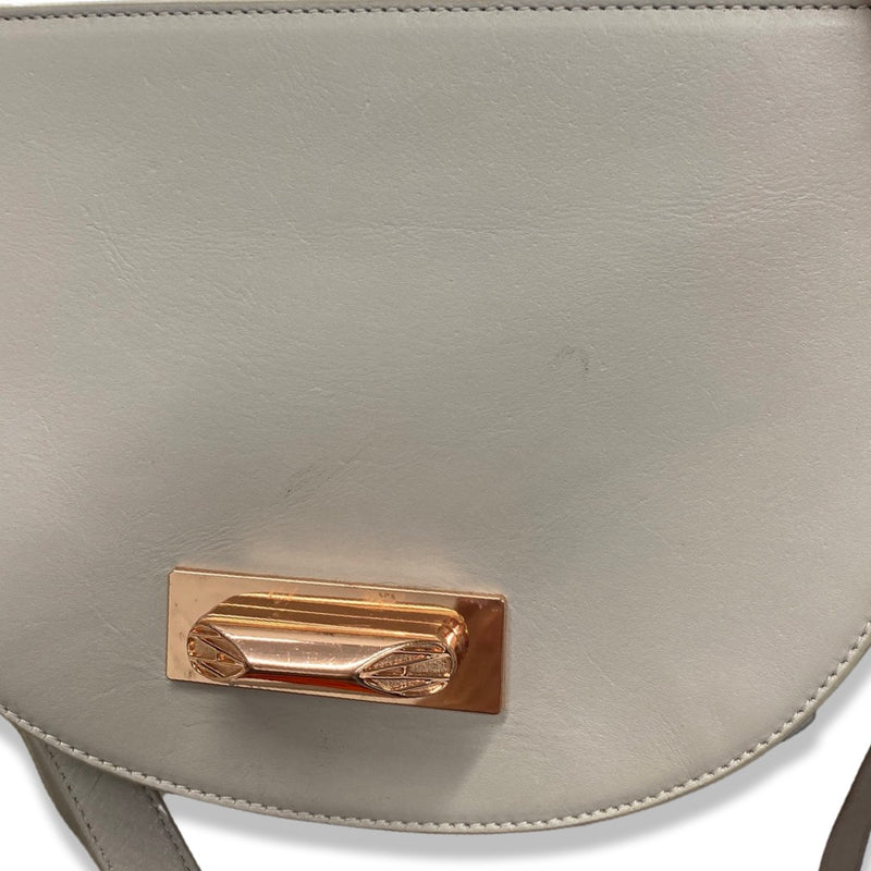 AMANDA WAKELEY grey python leather bag with rose gold hardware
