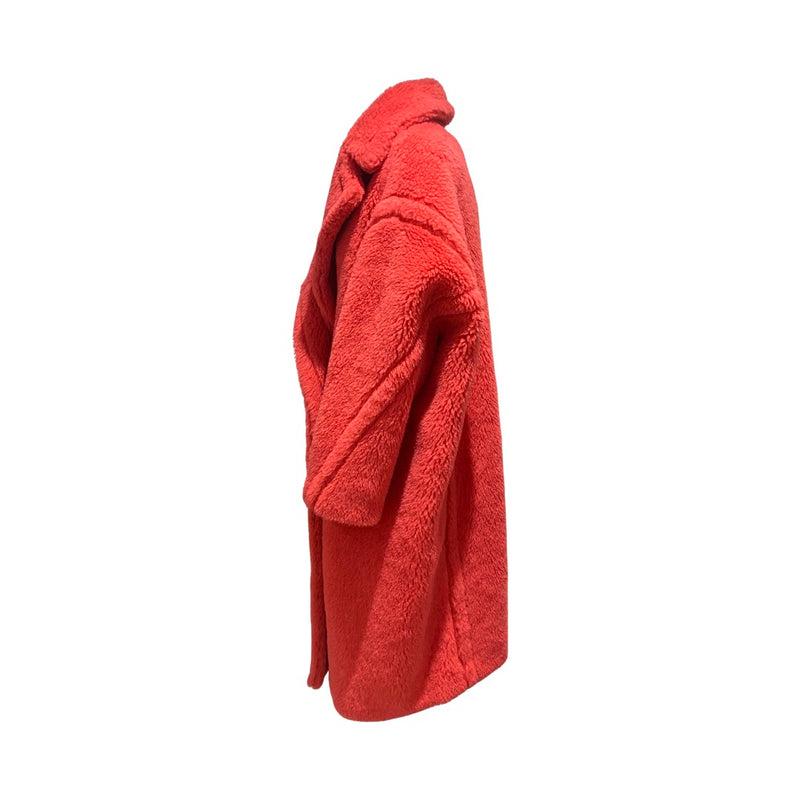 second-hand MAX MARA coral Teddy iconic woolen coat | Size M