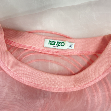 KENZO pink sheer organza sweatshirt – Loop Generation KENZO pink sheer organza sweatshirt – Loop Generation