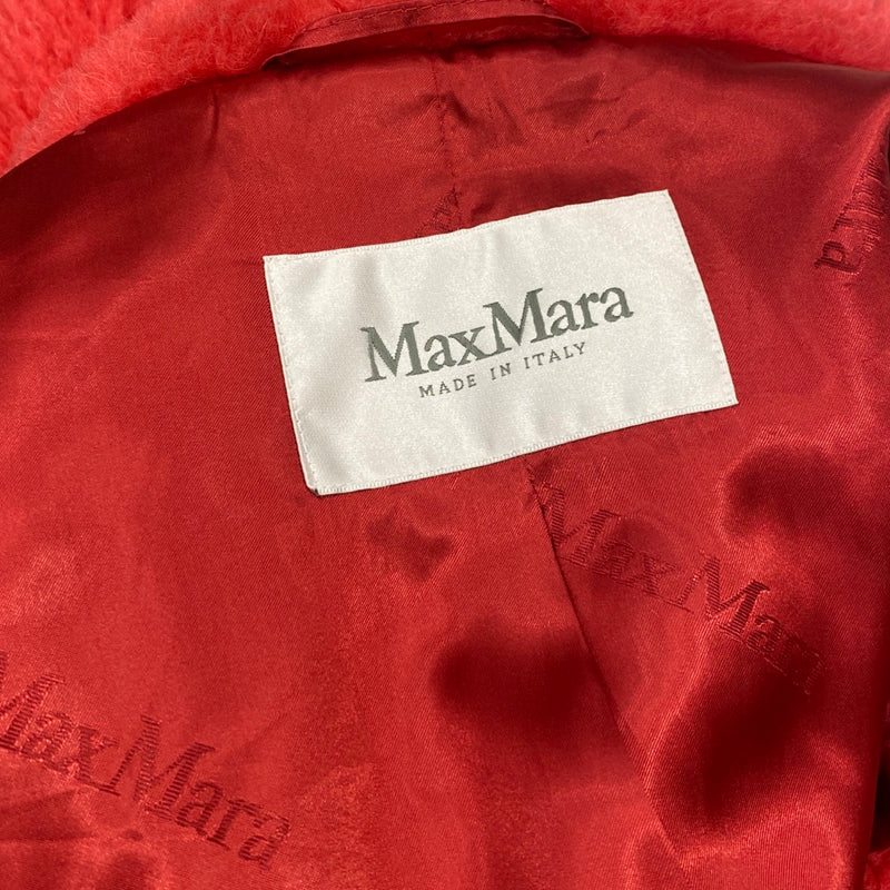 MAX MARA coral Teddy iconic woolen coat