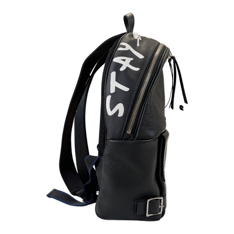 Furla "Stay Reckless" black leather backpack 