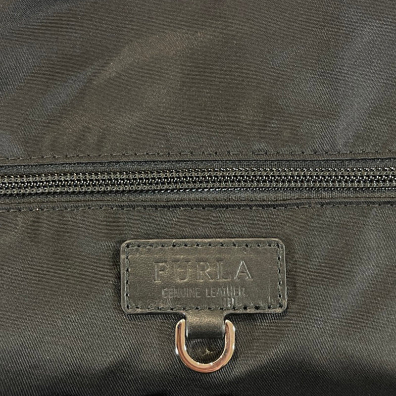 Furla "Stay Reckless" black leather backpack